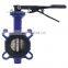 Bundor DN65 DI body handle operated PN16 universal wafer butterfly valve manufacturer