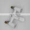 Modern wall mount shower mixer bathroom bathtub white double handle plastic faucet
