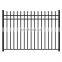 Hot Sale Xinhai #8 H 5 ft * W 6 ft Galvanized and Power Coated Steel Ornamental Fence Panel With Imperial Head