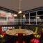 Vintage Hemp Rope Cable Fan Design 3 heads Light Bulb Pendant Lights
