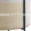 White medium Mid Century Modern Ceramic Planter Flower Pot for plant with metal Stand Holder