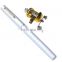 in stock Lightweight Telescopic Mini portable pocket aluminum Pen Fishing Rod  Reel Combo Set