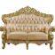 Customize color Luxury camas royal king luxury genuine leather living room sofa set furniture wooden structure