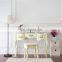 White French style 3 mirrors wooden dressing table 5 drawers