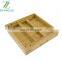 Adjustable Foldable Bamboo Laptop Desk Table Portable Breakfast Serving Bed Tray Folding Leg