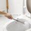 2020 Creative replaceable bristle white and black plastic and stainless steel bathroom toilet brush with holder
