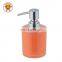 Free Sample 300Ml Plastic Orange Marble Kitchen Accessories Bath Washroom Accessory Liquid Dispensing Brush Bottle Dispenser