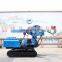 Photovoltaic crawler hydraulic hammer vibratory pile driver