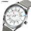 SINOBI Brand your Logo Watch Creative Model Soft Leather Strap Watchs Wholesale Custom Logo Watches Man