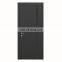 Flat Panel Solid Core Hotel Office Flush Modern Style Dark Grey Single Panel Interior Doors