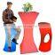light up bar table nightclub commercial outdoor high top cocktail led bar furniture table and chairs with lighting