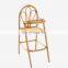 High Quality Rattan Feeding Chair Kids Furniture Retro Boho Child dinning chair Best Price Vietnam Manufacturer Wholesale