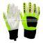 TPR Protection Cotton Palm Impact Mining For Oil And Gas Industry Work Safety Gloves