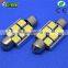 Wholesale cheap good quality 12v , 39mm 6smd 5050 auto led Festoon light