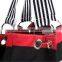 Colorful Stripe Pattern Beach Bag Canvas Webbing Handle Beach Bag With Snap Closure