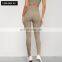 High Waist Yoga Sweat-Wicking Leggings With Back Pockets Wholesale Women Soft Inseam Sports Pants80nylon 20spandex