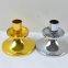 Electroplated Gold Silver Colored Candle Holder Stand Small Size Taper Candlesticks Holder