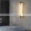 luxury metal alabaster marble led wall sconces lighting simple modern living room wall lamp