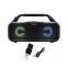 Portable Outdoor Camping Stereo Home Led Colorful Light Wireless Music Mp3 Player Flashlight Speaker