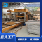 High-pressure vibration system for compact and dense bricks.