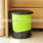Different size colorful plastic novetly trash can with a cover