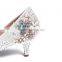 Pearl beaded pointed toe low heels diamond&flower embelished oem designer heels women wedding dress shoes