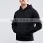 Wholesale oem pocket high quality drawstring black pullover hoodies