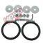 Polished Aluminium Quick Release Fasteners For Car Bumpers Trunk Fender Hatch Lids Kit
