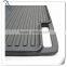 Custom Korea high quality best price cast iron grill pan with soft touch handle