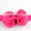 Selling 10 cm classic chiffon bow hair band 14 children tire color spot