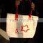 2016 latest factory directly canvas bag leather