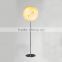 2015 new design decoration stainless steel chrome guestroom floor lamp