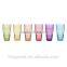 Colored Glass Tumblers Glassware Drinking Cups Water Juice Gift Set 6 pc