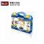 KJ005 Power machinery with 92pcs building block accessories