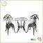 2016 new leaf design garden cast aluminum bistro set cheap garden coffee bistro set                        
                                                                                Supplier's Choice
