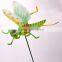 Hot Sale in Russia 6 inch Flying Locust Grasshopper Memorial Garden Stakes, Plastic Garden Stick