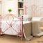 Home Bedroom Single Size Double Size Girl Pink Steel Bed Frame