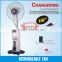 Home appliance mist fan rechargeable with remote control