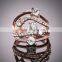 Fashion Gold plated diamond wedding engagement jewelry ring gear