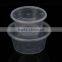 export round transparent plastic food container with 5 kinds volumes FDA approval