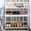 3 tier non-slip wood frame shoe rack