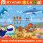 cartoon style amusement park scene wallpaper murals custom wallcovering for kids