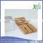 Multi-functional office supplies desktop boxes The bamboo pen container stationery storage box with card/ mobile phone holder
