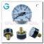 High quality 25mm back connection small face inch pressure gauge