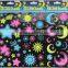 Glow in dark decal star sticker Luminous Fluorescent Wall Art_Colorful