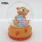 Custom made mini bear crystal glass souvenir globe,snow globe for sale