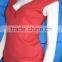 Crocheted neck new design knitted blouse ladies