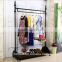 high quality cloth stand display/cloth stand display/clothes hanging display stand