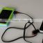High Capacity high quality outdoor travel mini solar system with mobile charger6000mAh