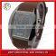 R36 Eco-friendly Silicone led watch with japan movt quartz watch stainless steel back of wrist watch